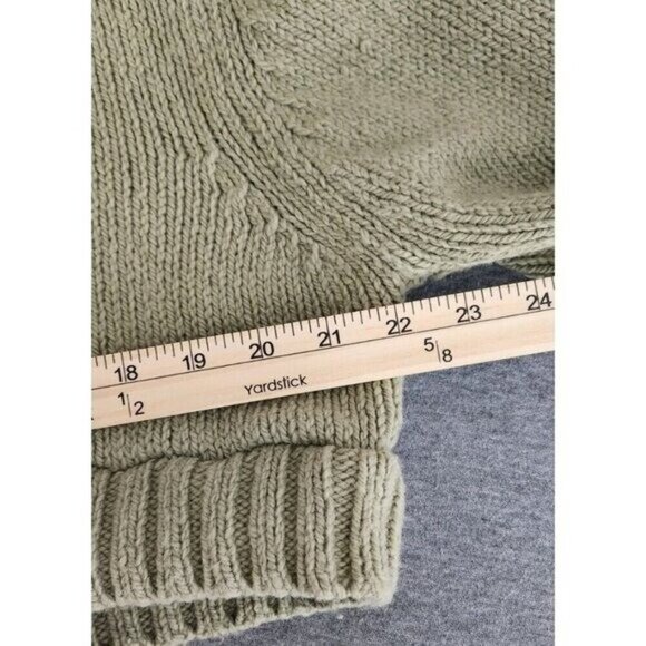 Woolrich Turtleneck Tweed Cropped Sweater Size S/M - Picture 7 of 8